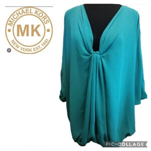 MICHAEL Michael Kors Kelly Green blouse with elasticized hem